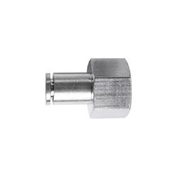 Metal Pu Fitting Straight 6mm 3/8